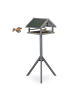 relaxdays Vogelfutterhaus in Grau/ Grün - (B)62 x (H)120 x (T)55 cm