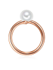 Valero Pearls Ring Sterling Silber Süßwasser-Zuchtperle in roségold