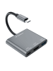Wozinsky WHCH-01 USB C Hub 100W HDMI 4K Grau