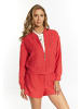 faina Boucé Jacke Mit Strass-Steinen in Rot