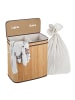 relaxdays Wäschekorb in Natur - (B)52 x (H)60 x (T)32 cm