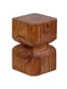 FineBuy Beistelltisch in Braun / Sheesham / 30x30x45
