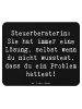 Mr. & Mrs. Panda Mauspad Spruch Steuerberaterin Lösung mit Spruch in Schwarz