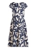 BETTY & CO Cocktailkleid mit Aufdruck in Dark Blue/Nature