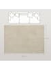 HOMCOM Teppich-230L x 160B x 1,7H cm-Cremeweiß