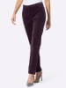 creation L Baumwoll-Modal-Cordhose in aubergine