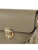 Toscanto Leder Umhängetasche Toscanto Tasche taupe, beige ca. 22cm