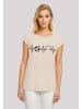 F4NT4STIC Extended Shoulder T-Shirt Herzschlag Fußball in Whitesand