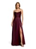 Vera Mont Abendkleid mit Wasserfallausschnitt in Deep Dahlia