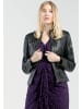 CBL Damen Lederjacke in Schwarz