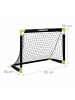 relaxdays Fußballtor in Schwarz/ Gelb - (B)90 x (H)60 x (T)60 cm