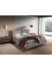 Angel Cerdá Bett 7154 in Nerz / Grau / Stahl – (B)217 x (H)222 x (T)100 cm