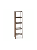 relaxdays Badregal in Dunkelbraun - (B)34,5 x (H)139,5 x (T)33 cm