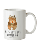 Mr. & Mrs. Panda Tasse Bär Kommunion mit Spruch in Weiß