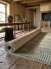 KADIMA DESIGN Teppich Kurzflor mit Jute-Rücken, dicht gewebt und pflegeleicht in Grün