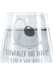 Mr. & Mrs. Panda Trinkglas Avocado Schwangerschaft mit Spruch in Transparent