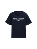 Tom Tailor T-Shirt mit Aufdruck The Casual Department 1962 in Blau-2