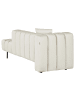 Beliani Chaiselongue LANNILS in Beige/Schwarz - (W) 173 x (H) 73 x (L) 79 cm linksseitig
