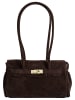Forty degrees Handtasche Forviata echt Leder in dunkelbraun