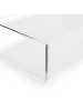 relaxdays Monitorständer in Transparent - (B)50 x (H)10 x (T)20 cm