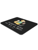 Mr. & Mrs. Panda Mouse Pad CMYK Designer mit Spruch in Schwarz