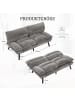 ABRIHOME Klappbares Schlafsofa Couch Sofa mit luftdurchlässiger Sitzfläche in Grau