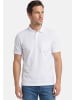Redmond Poloshirt Basic in Weiß / blau