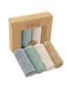 Räuberella Spucktücher 4er-Pack in Grau, Mint, Beige, Braun - 60 x 60 cm
