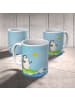 Mr. & Mrs. Panda Kindertasse Pinguin Surfer ohne Spruch in Eisblau