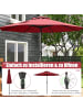 COSTWAY Sonnenschirm 250 cm in Rot