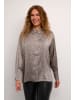 Kaffe Langarm - Hemd KAdonna Baggy fit in Steeple Gray/Black Dot