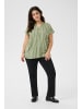 KAFFE curve Ärmellose Bluse KCsida Regular fit in Oil Green/ Moonstruck Stripe