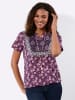 WITT WEIDEN Shirt in erika-marine-bedruckt