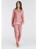 VIVANCE DREAMS Pyjama in altrosa geringelt