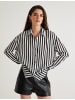 KOTON Shirt in Schwarz Gestreift