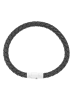 Adeliás Unisex Armband – Lederarmband aus Leder 21 cm in schwarz