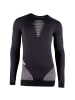 UYN M CASHMERE SHINY 2.0 UW SHIRT LONG SLEEVE ROUND NECK in Grau