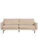 Beliani 3-Sitzer Sofa VINTERBRO in Beige/Schwarz - (W) 220 x (H) 86 x (L) 84 cm
