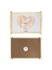 Mr. & Mrs. Panda Servierplatte Holz Otter Herz ohne Spruch in Grau Pastell