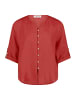 CARTOON Leinenbluse mit V-Ausschnitt in Rust Brown