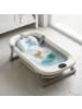relaxdays Babybadewanne in Cremeweiß/ Grau – (B)78 x (H)23 x (T)50 cm