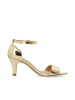 Bianco Sandalen mit breiten Riemen in Gold