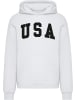 Mister Tee Hoodie "USA Fluffy Hoody" in Weiß