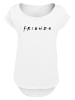 F4NT4STIC Long Cut T-Shirt Friends Logo in weiß