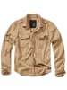 Brandit Hemd "Vintage Shirt Long Sleeve" in Beige