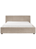 Beliani Doppelbett MIRANDE in Beige - (W) 189 x (H) 90 x (L) 231 cm