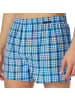 Schiesser Web-Boxershorts 2er Pack in Hellblau