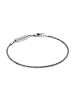 KUZZOI Armband 925 Sterling Silber in Schwarz