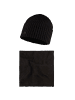 Buff Buff Gift Pack Set Beanie and Neckwarmer in Schwarz