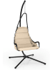 COSTWAY Hängesessel mit Gestell in Beige